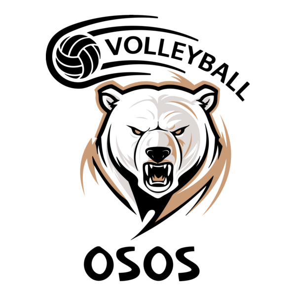 Volleyball osos Logo PNG Vector