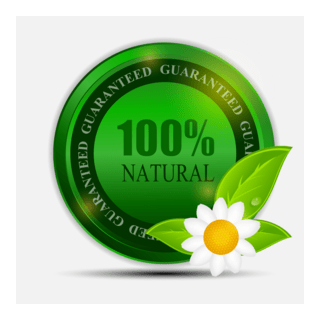 100 % Natural Ggreen Logo PNG Vector