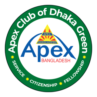 Apex Club of Dhaka Green Logo PNG Vector