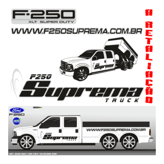 Arte decal F250 Suprema truck Logo PNG Vector