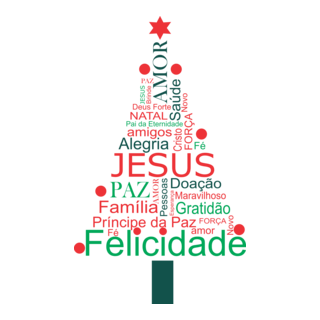 ÁRVORE DE NATAL PALAVRAS - CHRISTMAS TREE WORDS Logo PNG Vector