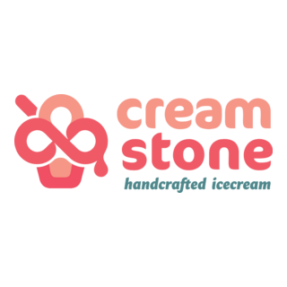 Cream Stone Logo PNG Vector