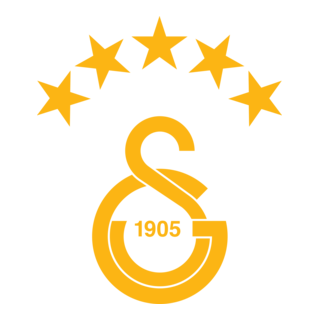 Galatasaray 5 yıldızlı sarı Logo PNG Vector