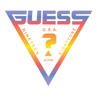 GUESS U.S.A ACTIVE RAINBOW Logo PNG Vector