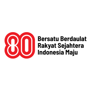 HUT ke 80 Republik Indonesia Logo PNG Vector
