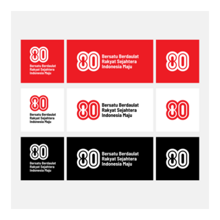 HUT RI 80 RESMI 2025 Logo PNG Vector