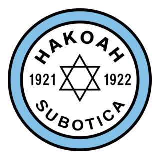 Jevrejski Sport Klub „Hakoah“ Subotica Logo PNG Vector