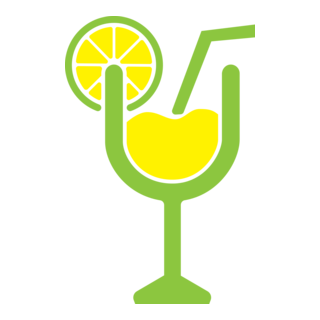 Juice Glass Logo PNG Vector