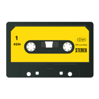 Neutral Cassette Logo PNG Vector