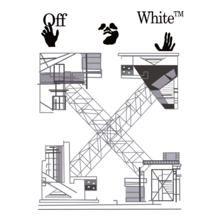 OFF-WHITE ABSTRACT BORDER LINE Logo PNG Vector