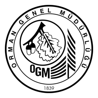 Orman Genel Müdürlüğü OGM Siyah Beyaz Logo PNG Vector