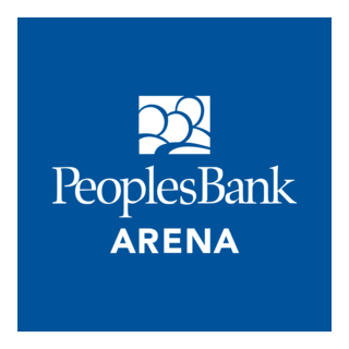 PeoplesBank Arena White Logo PNG Vector