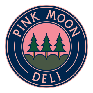 Pink Moon Deli Logo PNG Vector