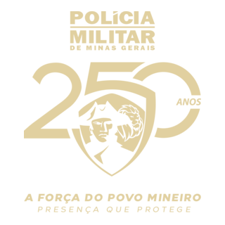 Polícia Militar de Minas Gerais (PMMG) - 250 anos Logo PNG Vector
