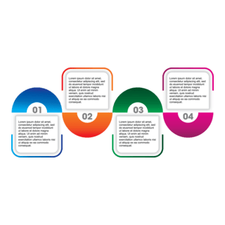 Puzzle Infographics Logo PNG Vector