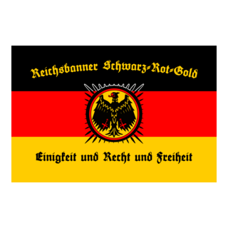 Reichsbanner Schwarz Rot Gold Logo PNG Vector