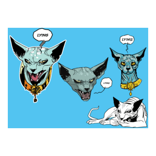 Saga Comics - Lying Cat Logo PNG Vector