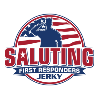 Saluting First Responders Jerky Logo PNG Vector