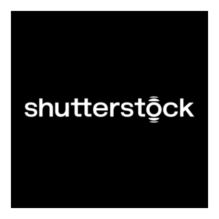 Shutterstock New 2025 White Logo PNG Vector