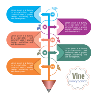 Vine Infographics Logo PNG Vector