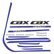 ADESIVO FAIXA HONDA CBX 750 F DOCH Logo PNG Vector
