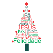 ÁRVORE DE NATAL PALAVRAS - CHRISTMAS TREE WORDS Logo PNG Vector