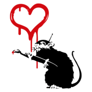 Banksy - Love Rat Logo PNG Vector