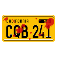 Christine Plate (CQB 241) with blood Logo PNG Vector