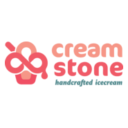 Cream Stone Logo PNG Vector