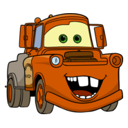 Disney Pixar's Cars: Mater Logo PNG Vector