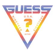 GUESS U.S.A ACTIVE RAINBOW Logo PNG Vector