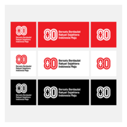 HUT RI 80 RESMI 2025 Logo PNG Vector