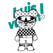 Louis Vuitton Bear Crack Logo PNG Vector