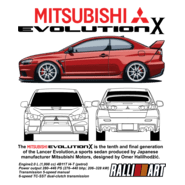 MITSUBISHI EVOLUTION X AN-GGT Logo PNG Vector