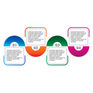 Puzzle Infographics Logo PNG Vector