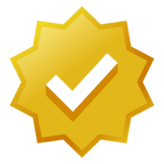 Twitter Verified Badge Gold Logo PNG Vector
