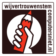 Wij Vertrouwen Stemcomputers Niet Logo PNG Vector