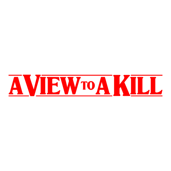 A View to a Kill Logo PNG Vector