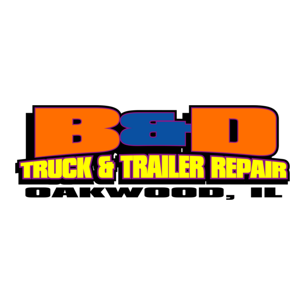 B&D Truck & Trailer Repair Logo PNG Vector