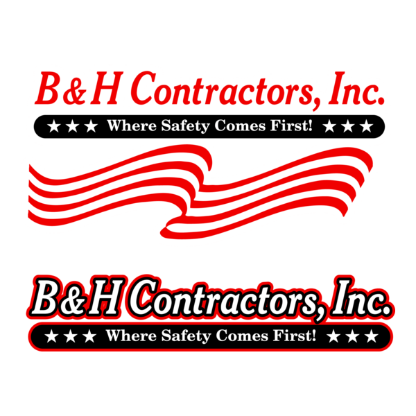 B&H Contractors, Inc Logo PNG Vector