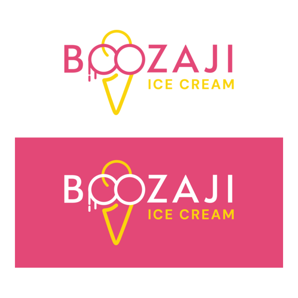 boozaji ice cream Logo PNG Vector