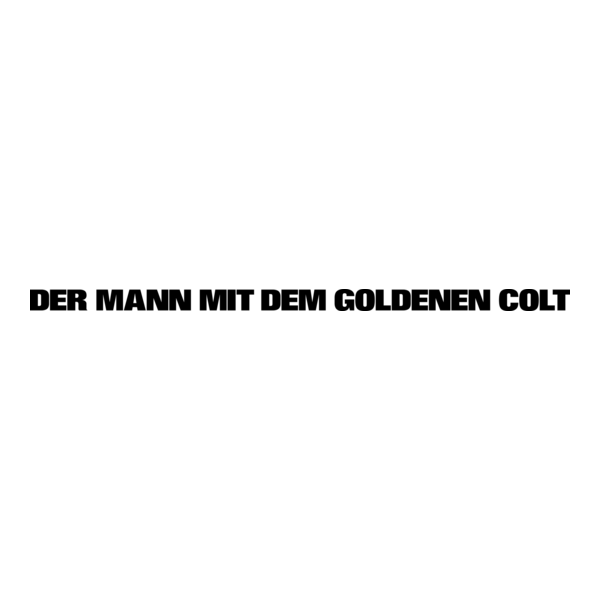 Der Mann mit dem goldenen Colt Logo PNG Vector