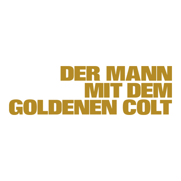 Der Mann mit dem goldenen Colt Logo PNG Vector