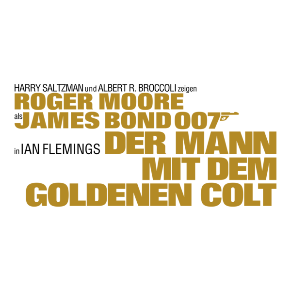 Der Mann mit dem goldenen Colt Logo PNG Vector