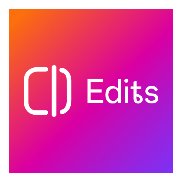 Edits, an Instagram app White Logo PNG Vector