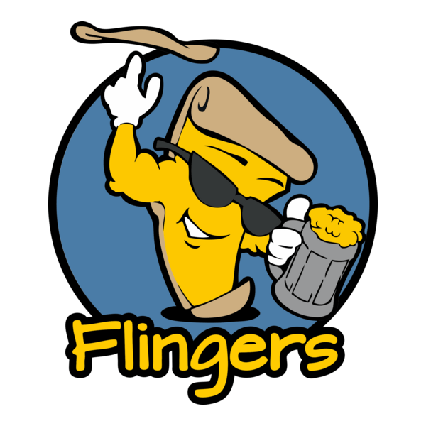 Flingers Pizza Pub Logo PNG Vector