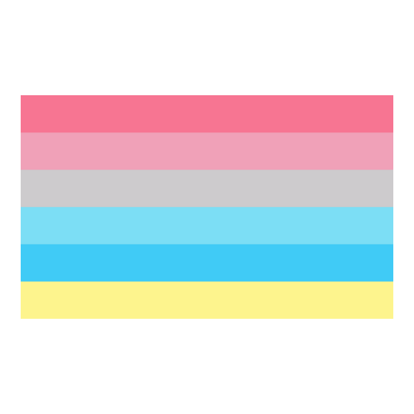 Genderflux Pride Flag Logo PNG Vector