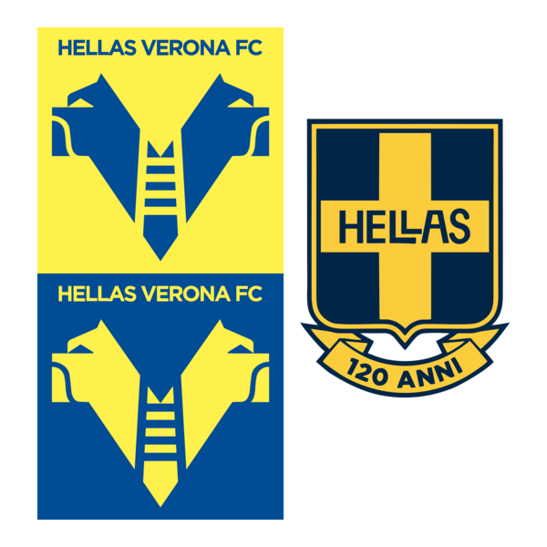 Hellas Verona F. C. (120 anni) Logo PNG Vector