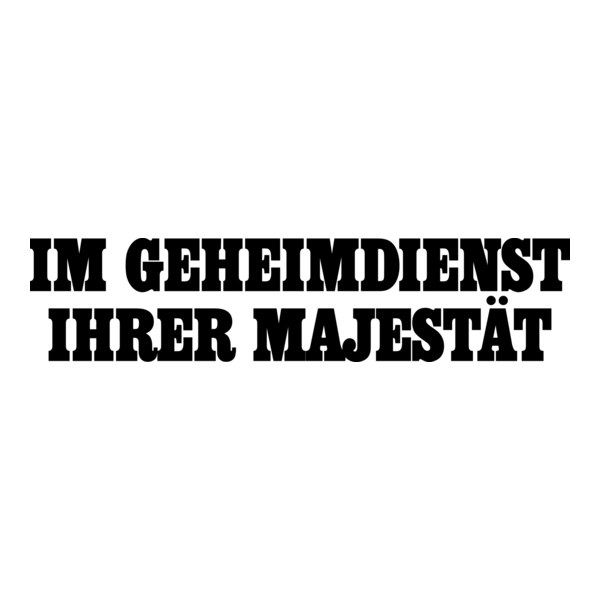 Im Geheimdienst Ihrer Majestät Logo PNG Vector