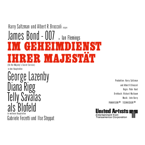 Im Geheimdienst Ihrer Majestät Logo PNG Vector